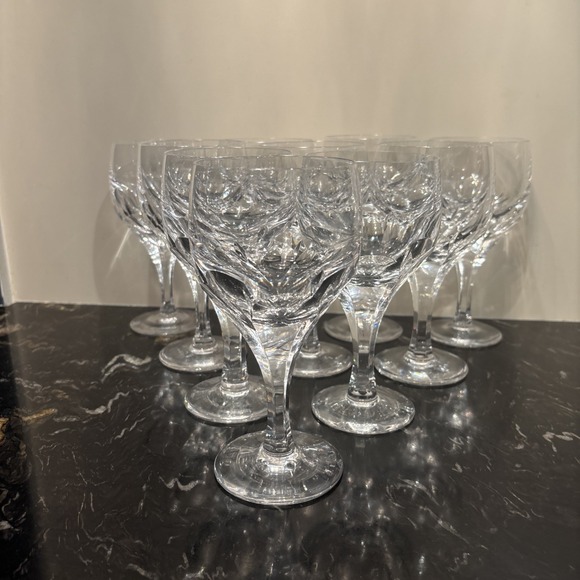 Atlantis Other - Atlantis Evora Cut Crystal 9 oz. Water Glasses Goblets - Set Of 10